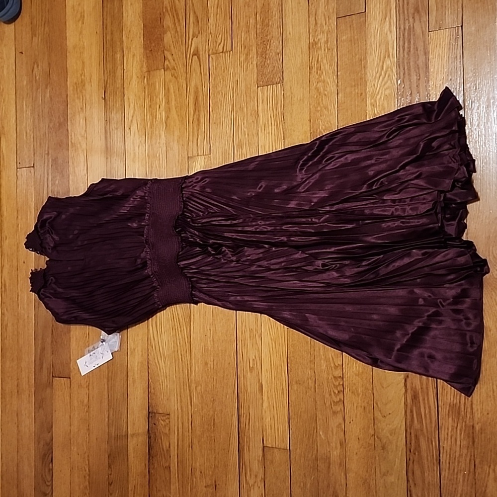 Nanette Lepore maroon sleeveless cocktail dress, size 2, new with tags!